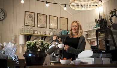 Linns Lysstøperi, interiørbutikk og kafé.