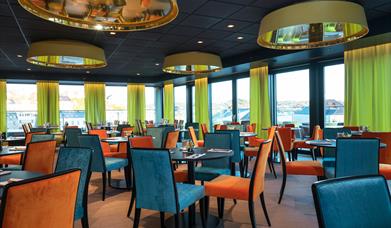 frokost lounge i toppetasjen på Thon Hotel Arendal