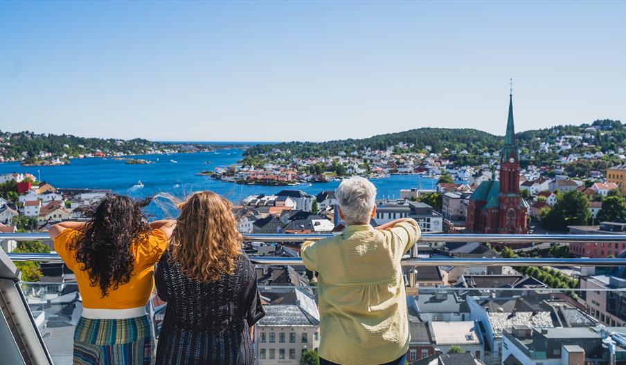 Utsikt fra glassheisen