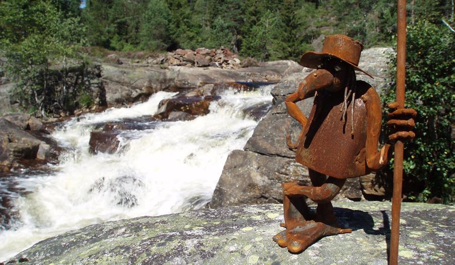 Flakkefossen - en mektig foss i Birkenes
