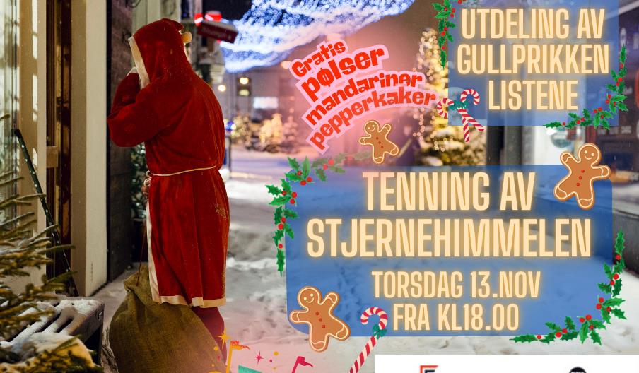 Tenning av stjernehimmelen i gågata