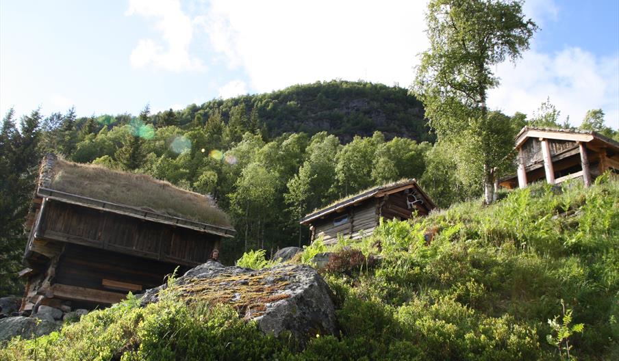 Hulreheimen , gamalt tun i Bykle, Setesdal.