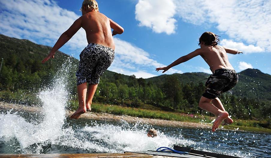Badeplasser på Hovden