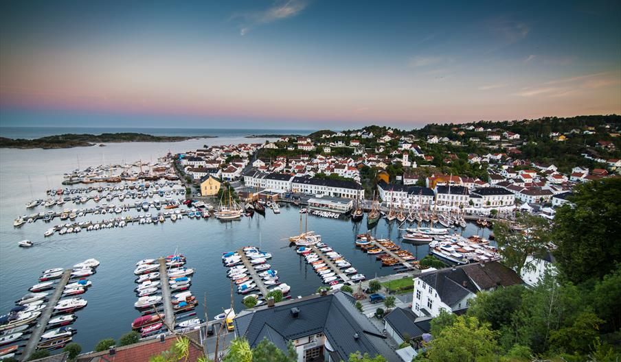 Risør Trebåtfestival flyfoto