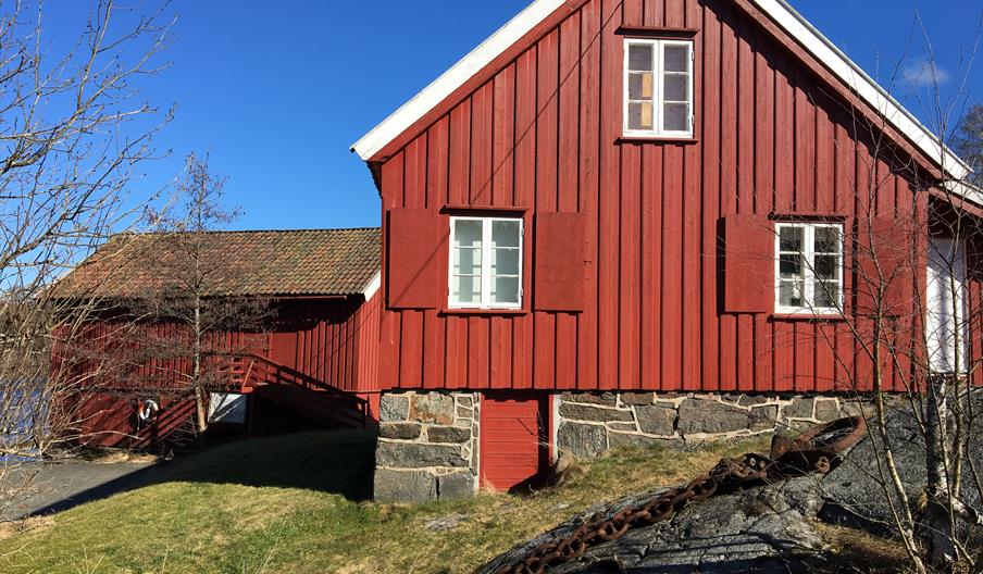 Bomsholmen Fløtingsmuseum fra utsiden