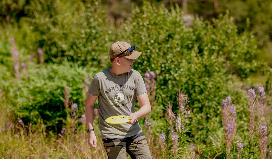 Frisbeegolf i Bortelid