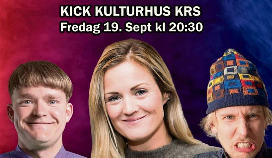 Standup på Kick Kulturhus |  Fredag 19. september Earlybird spar 25%