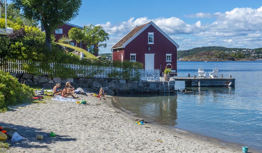 Stranda ved Merdøgaard - Merdø i Arendal