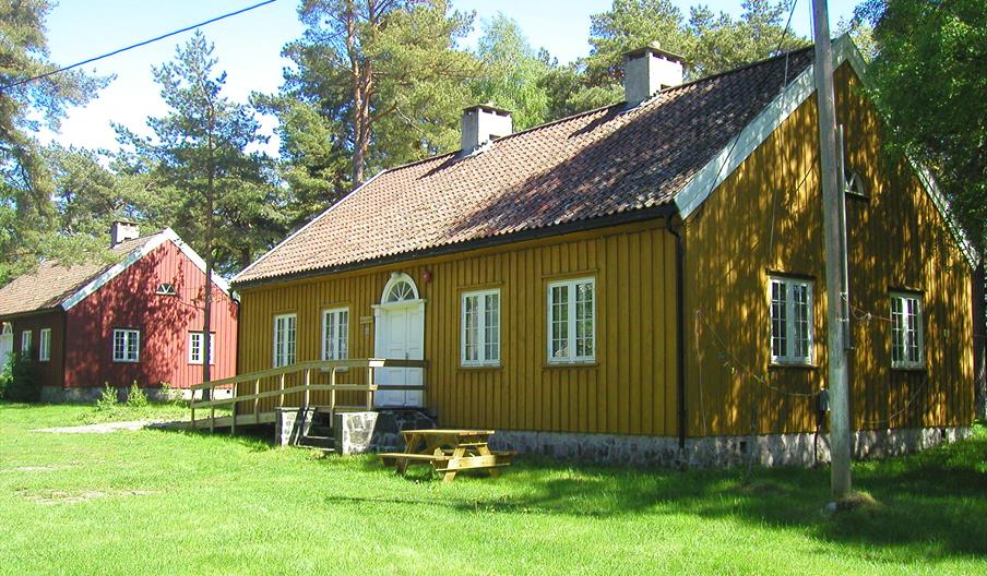 Hytte på Hove leirsenter kalt Meisene