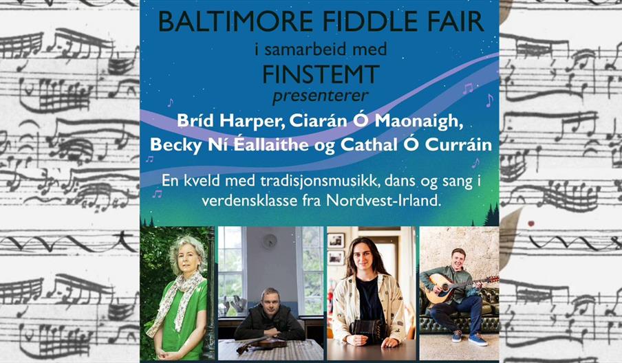 Foreningen Finstemt presenterer en kveld med irsk tradisjonsmusikk, sang og dans på sitt beste