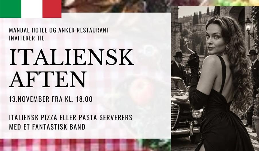 Italiensk aften med liveband