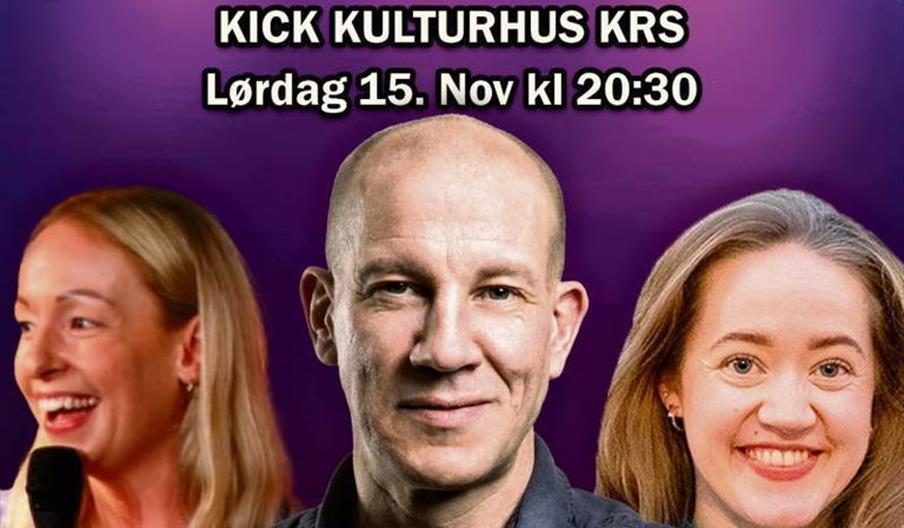 Standup på Kick Kulturhus | Lørdag 15. november Earlybird spar 25%