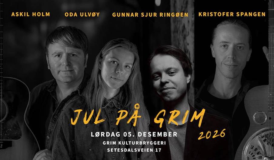 Jul på Grim 2026 på Grim Kulturbryggeri Jul på Grim 2026 på Grim Kulturbryggeri kl. 18.00