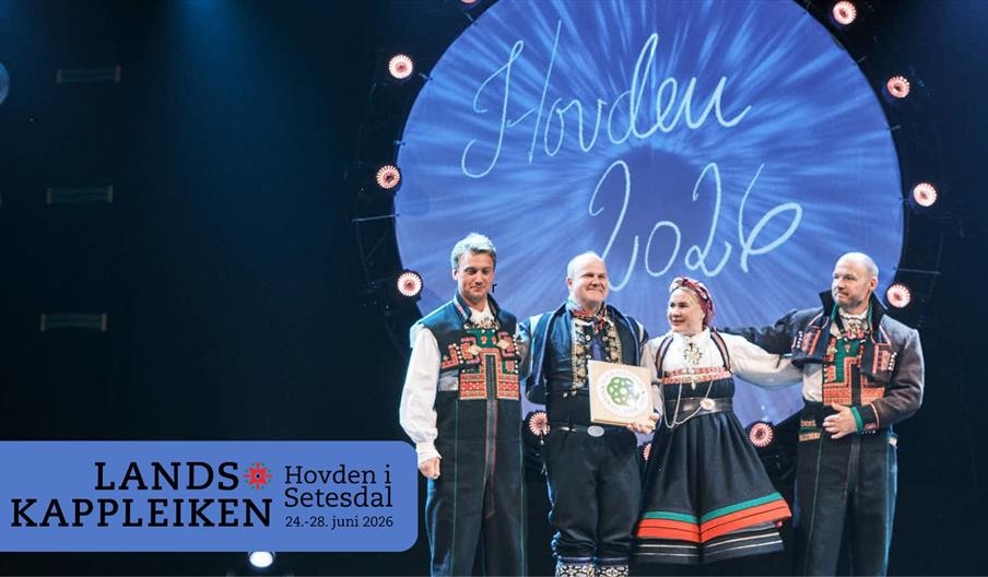 Frå landskappleiken i Eidfjord 2025 da Setesdal og Hovden overtok stafettpinnen