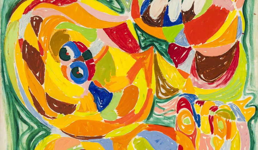 © Asger Jorn, Tolitikuja, 1945. Tangen-samlingen.