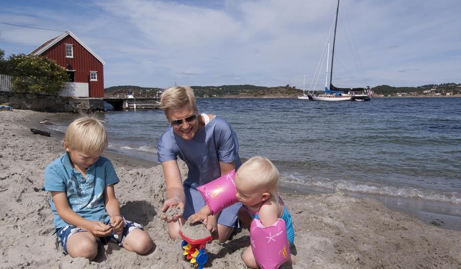 Merdø strand utenfor Arendal