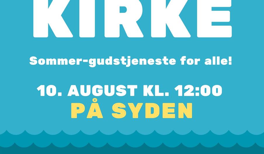 BAKGÅRDSKIRKE på Syden 10.08.25 plakat