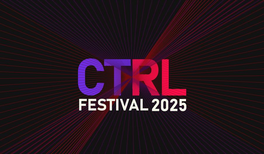 Svart festival plakat der det står CTRL Festival 2025