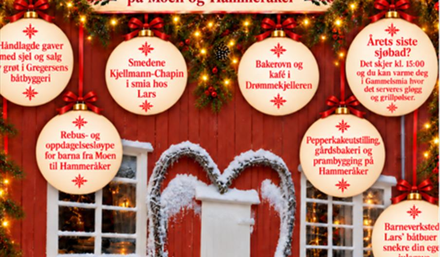 Julemarked på båtbyggeriene på Moen