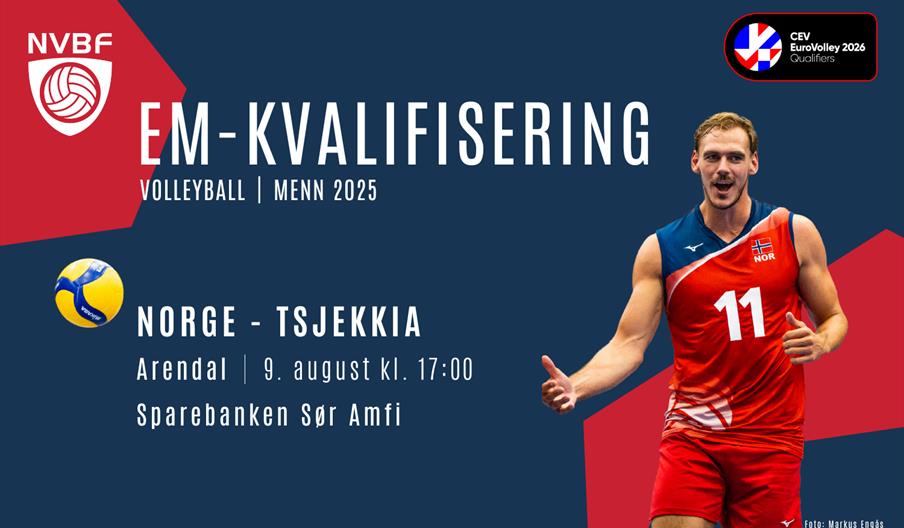 EM-kvalifisering volleyball, Norge - Tsjekkia