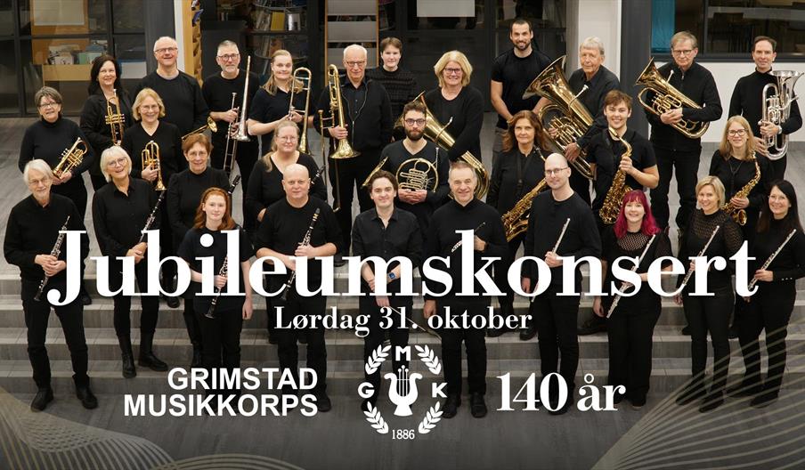 Grimstad Musikkorps 140  år i 2026.