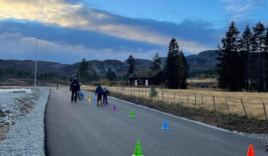 Rulleskiløypa i asfalt