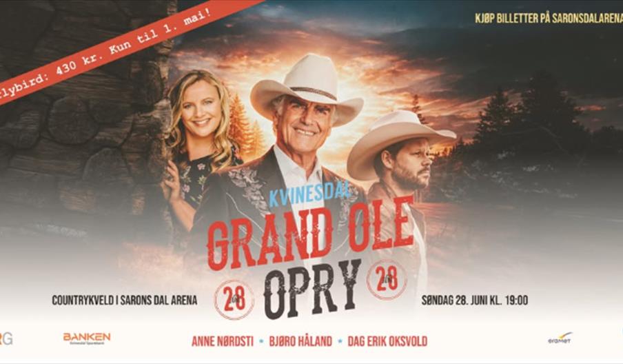 KVINESDAL GRAND OLE OPRY - UTVANDRERFESTIVALEN