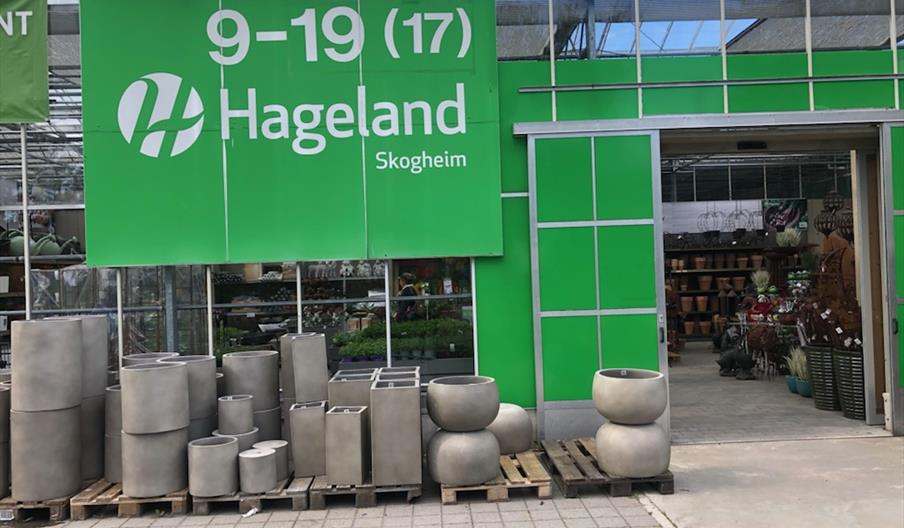 Inngangspartiet til Hageland Fevik