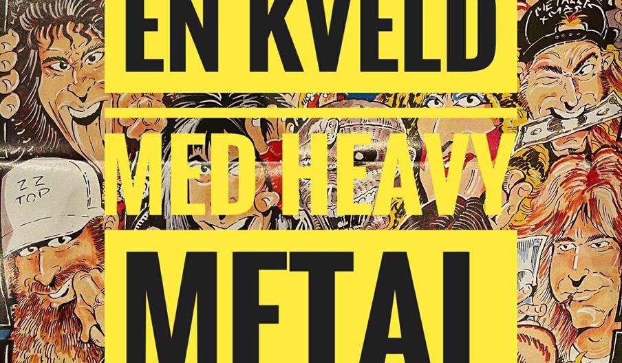 heavy metal plakat i tegneserieformat