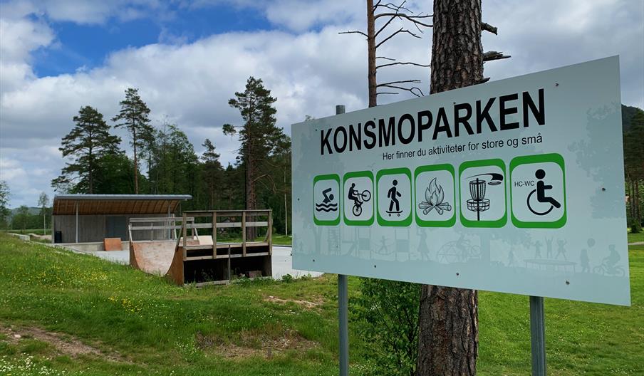 Konsmoparken aktivitetspark og frisbeegolfbane