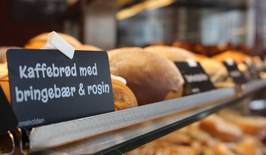 Stavelin, Kaffebrød med bringebær og rosin