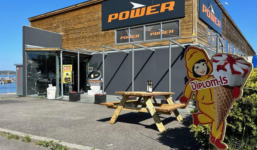 Utsiden av butikken