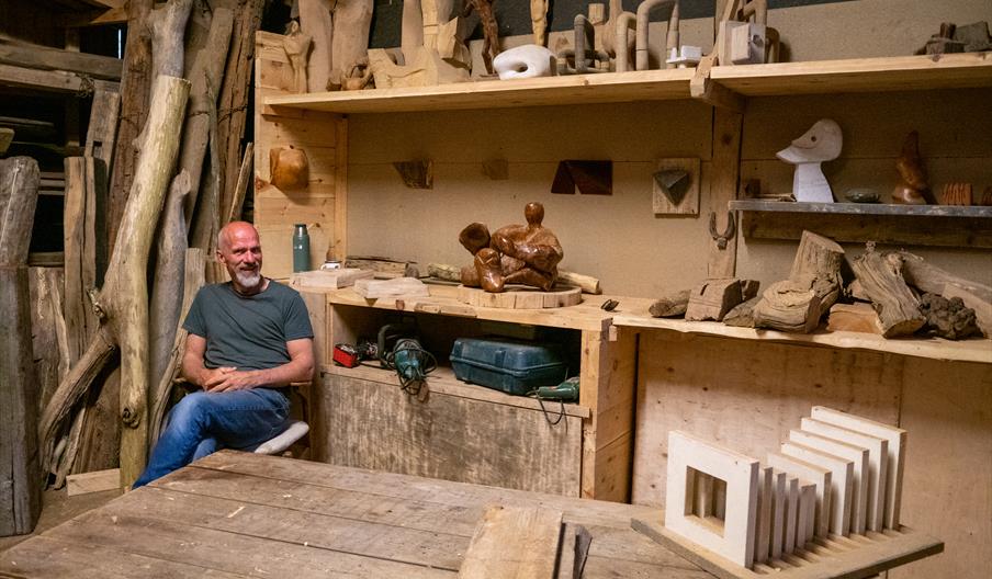 Kunstnermøte i Farsund med Jon Aslak Fintland