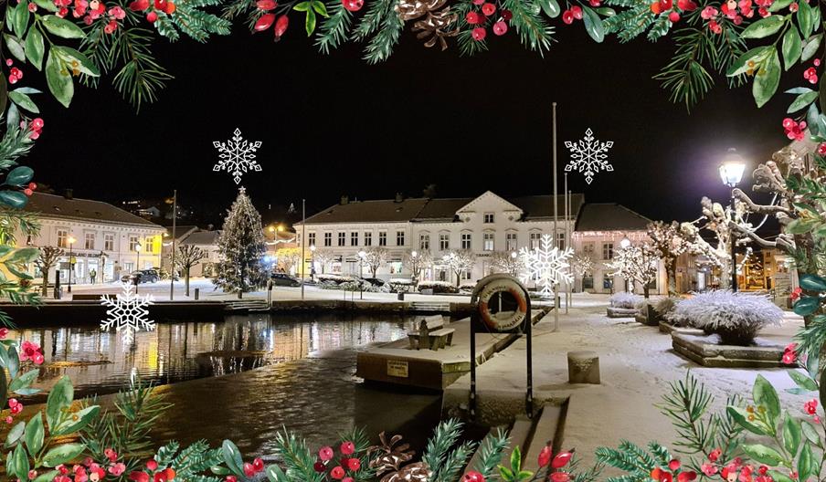 Julegran på Torvet i Risør