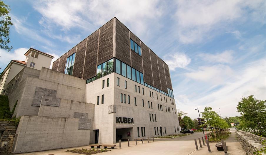 fasade på KUBEN Aust Agder museum og arkiv