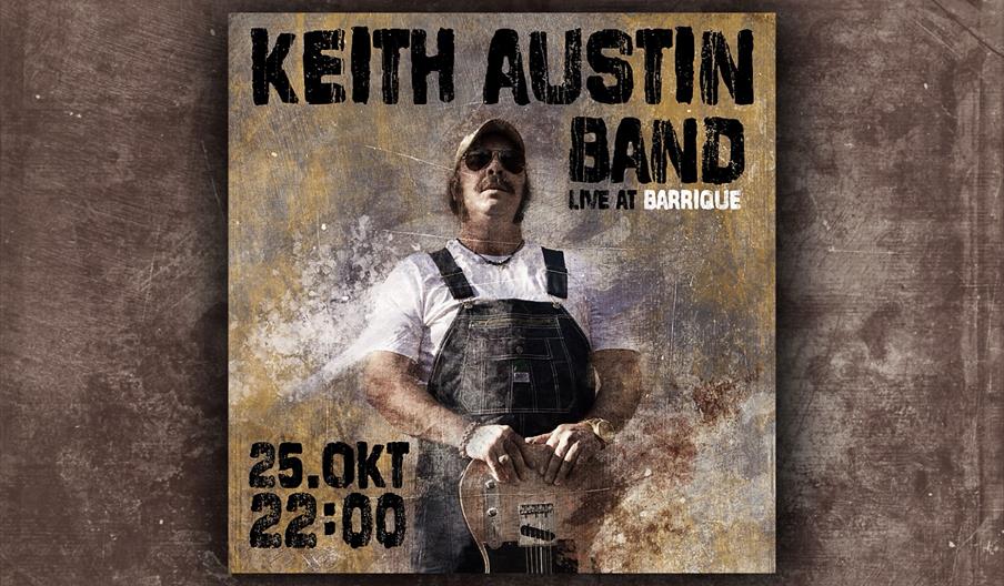 plakat for Keith Austin Band live at Barrique
