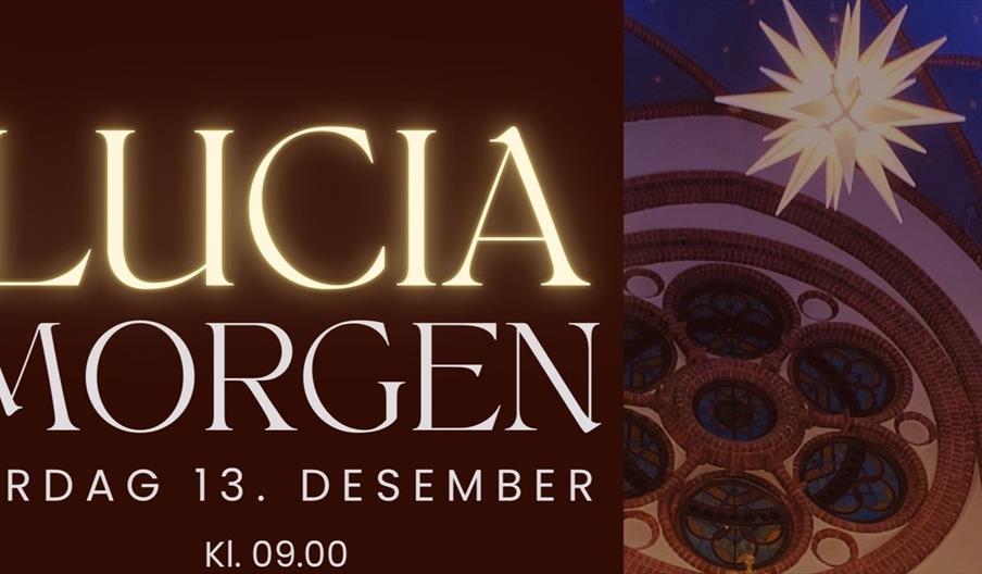 Luciamorgen korsang plakat