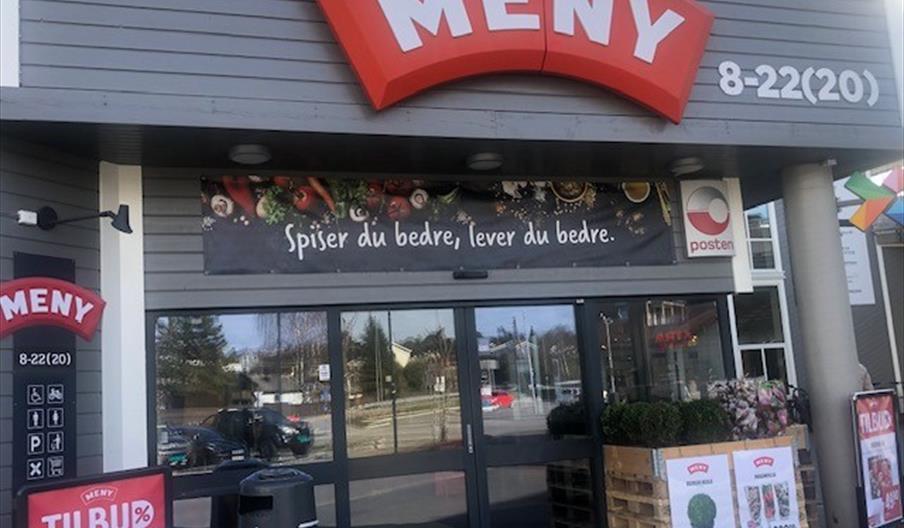Inngangspartiet til butikken