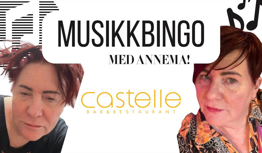 plakat for musikkbingo med AnneMa fra grenseløst forelsket