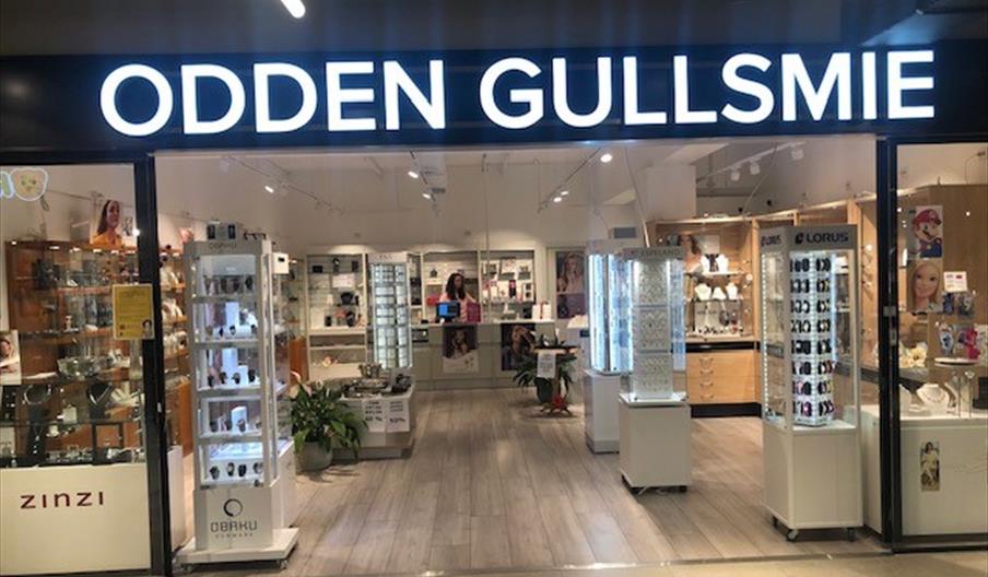 Inngangspartiet til butikken
