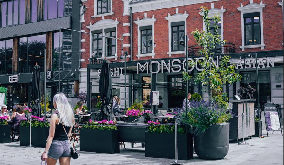 utsiden av restauranten