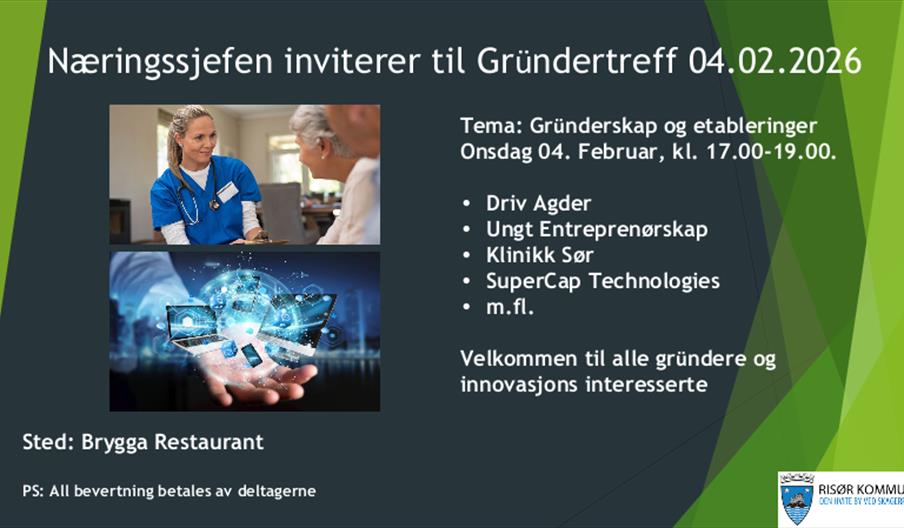 Næringssjefen inviterer til Gründertreff