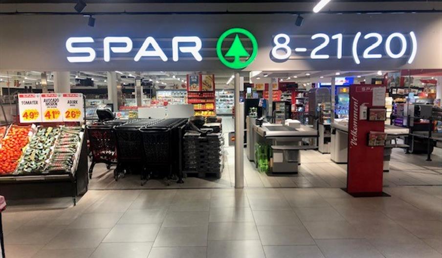 Inngangspartiet til butikken