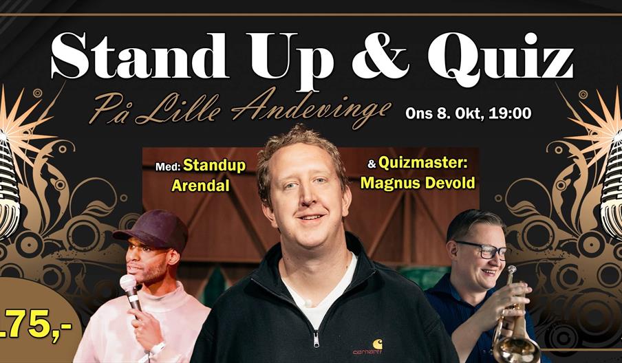 Standup og Quiz på Lille Andevinge