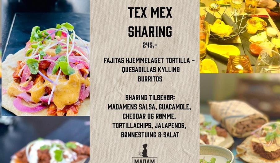 BILDER AV FORSKJELLIGE TEX MEX RETTER