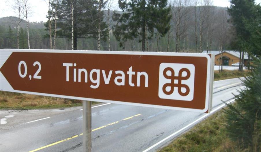 Veiskilt Tingvatn