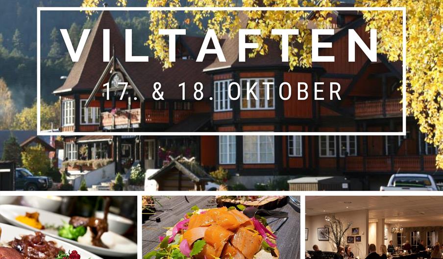 Bilde av plakat med høstfarger og mat