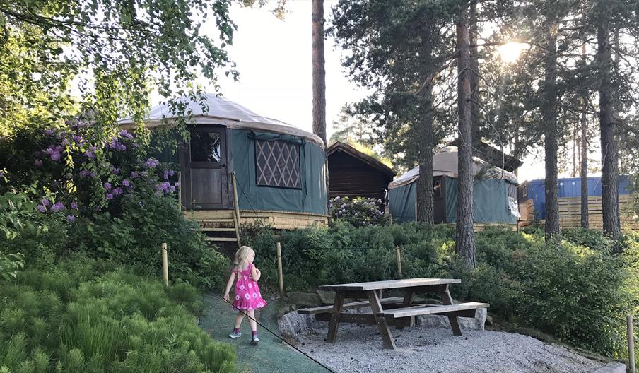 Mineralparken i Evje overnatting