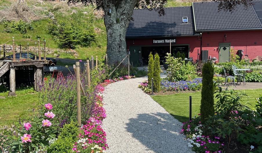 Inngang til butikken