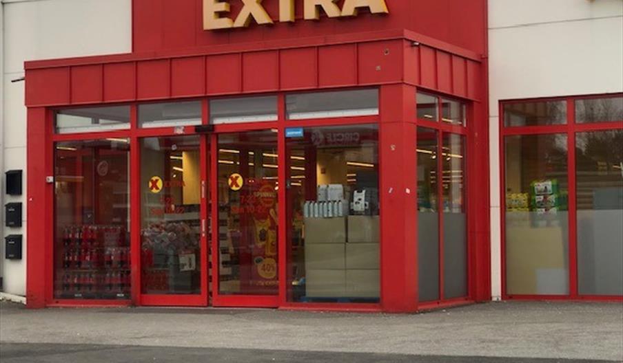 Inngangspartiet til butikken